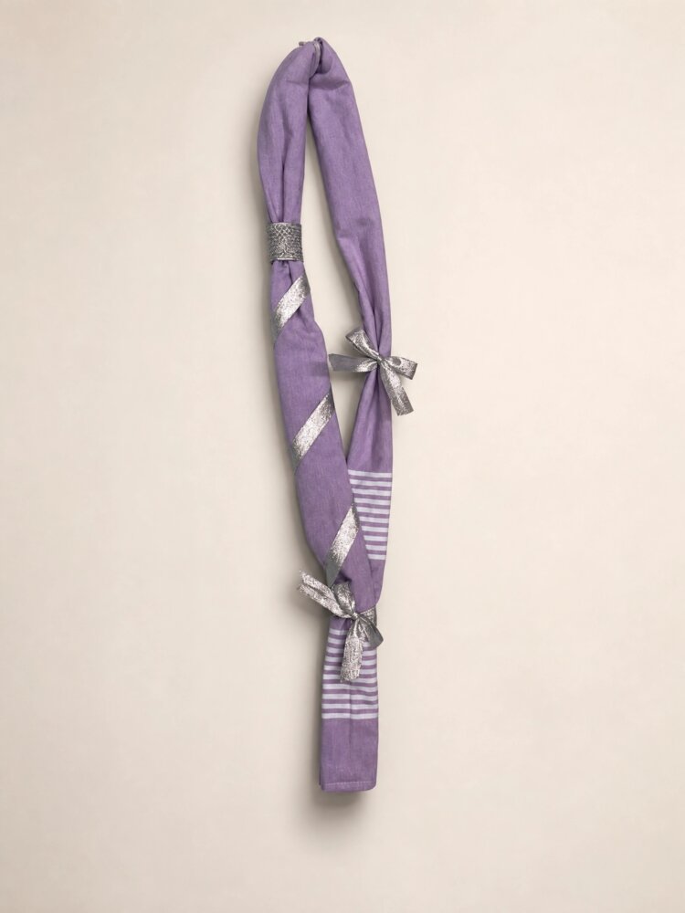 Grace Vastra Maala ceremonial garland in hand-rolled heritage muslin